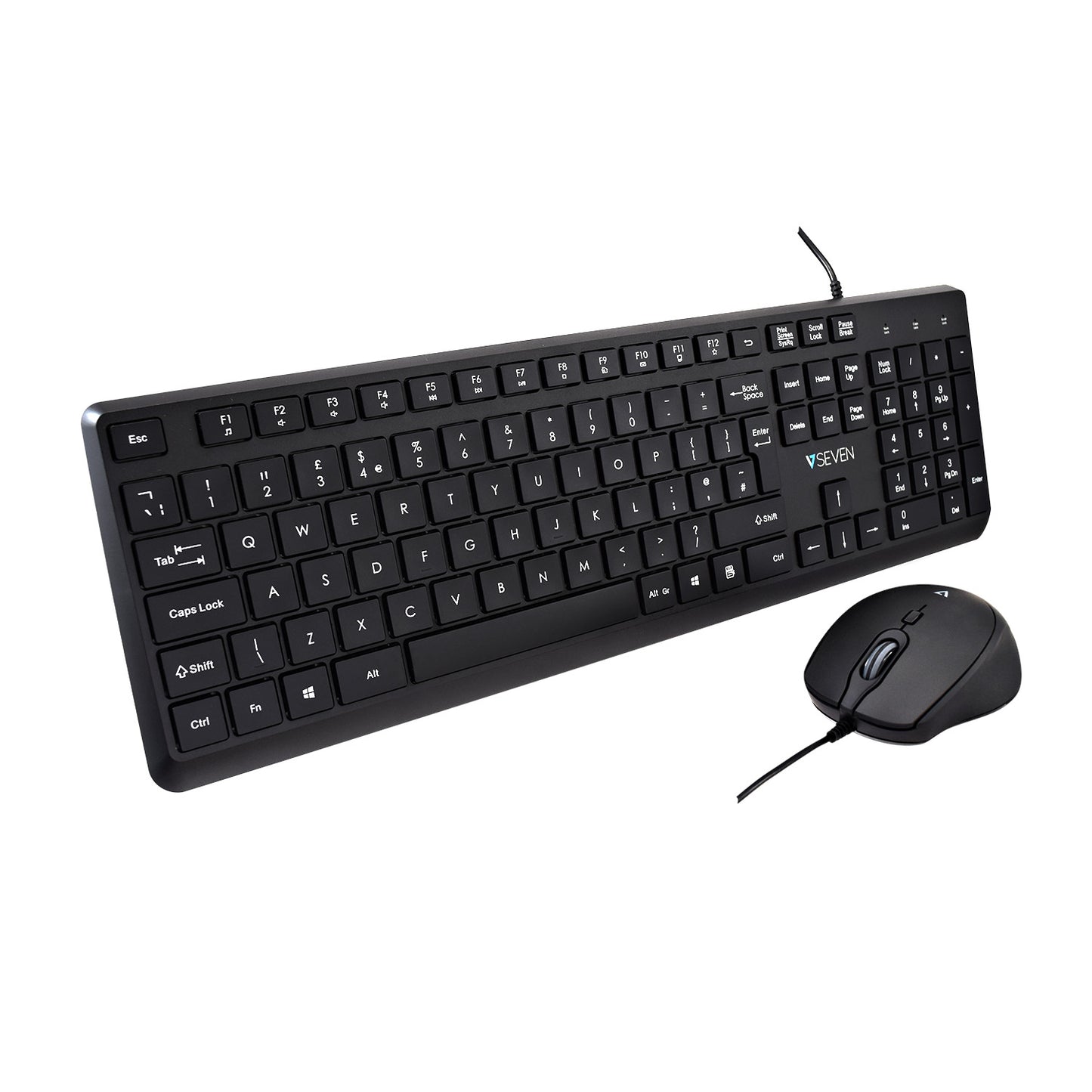 V7 USB Wired Keyboard & Mouse Set