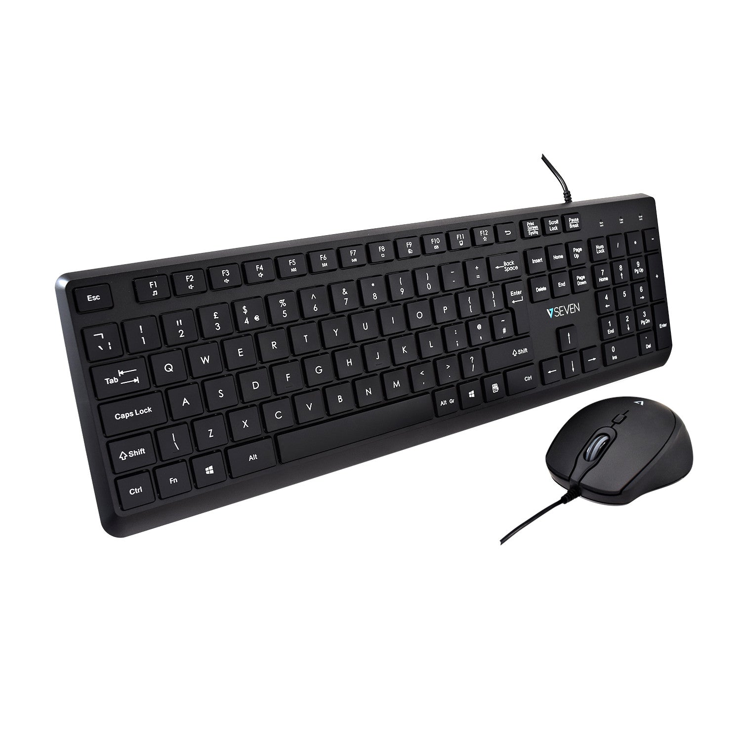 V7 USB Wired Keyboard & Mouse Set