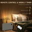 Maplin 1200W Freestanding / Wall Mounted Portable Electric Convector Space Heater with Adjustable Thermostat & Timer - maplin.co.uk