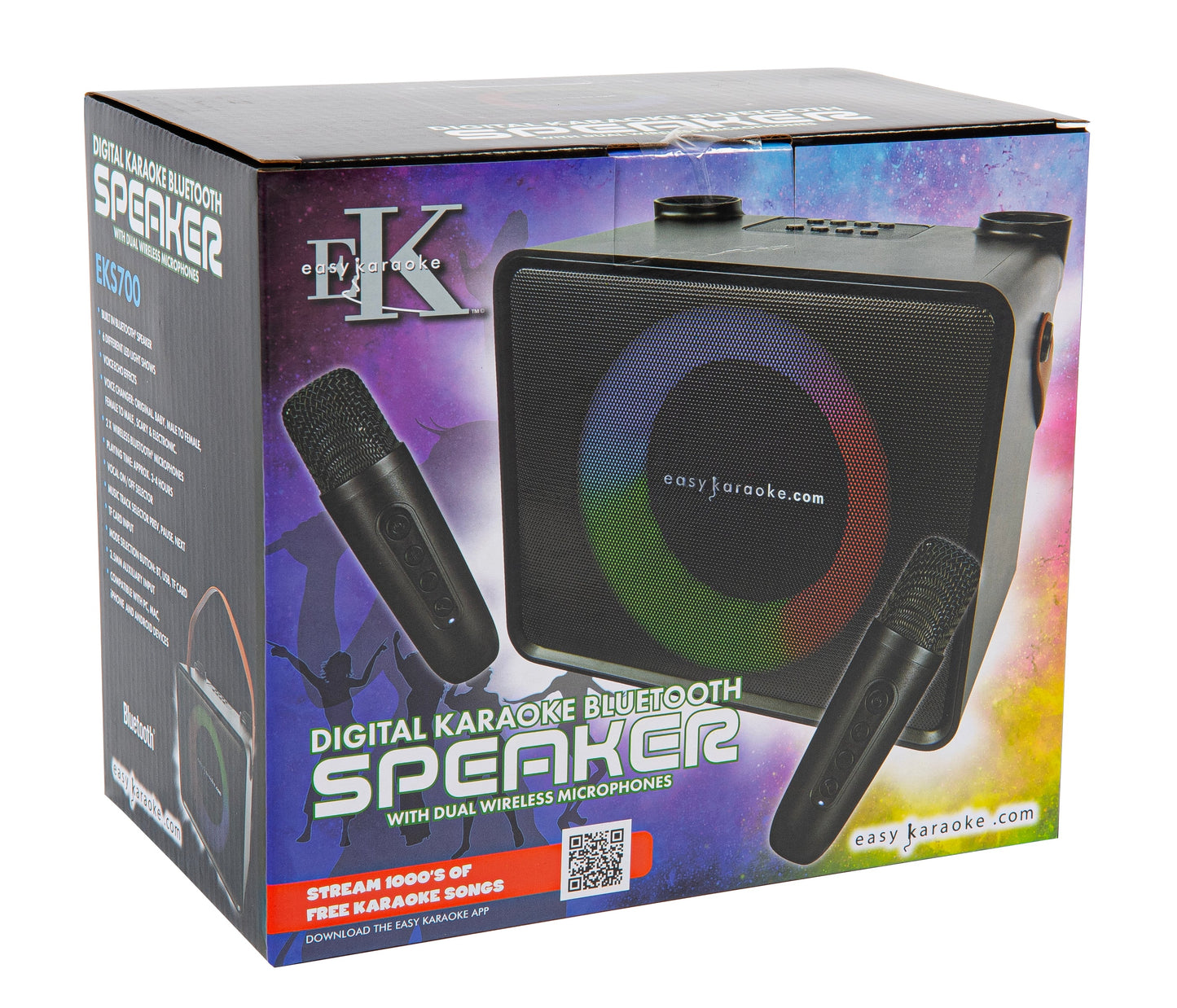 Easy Karaoke Dual Microphone Bluetooth Speaker - maplin.co.uk