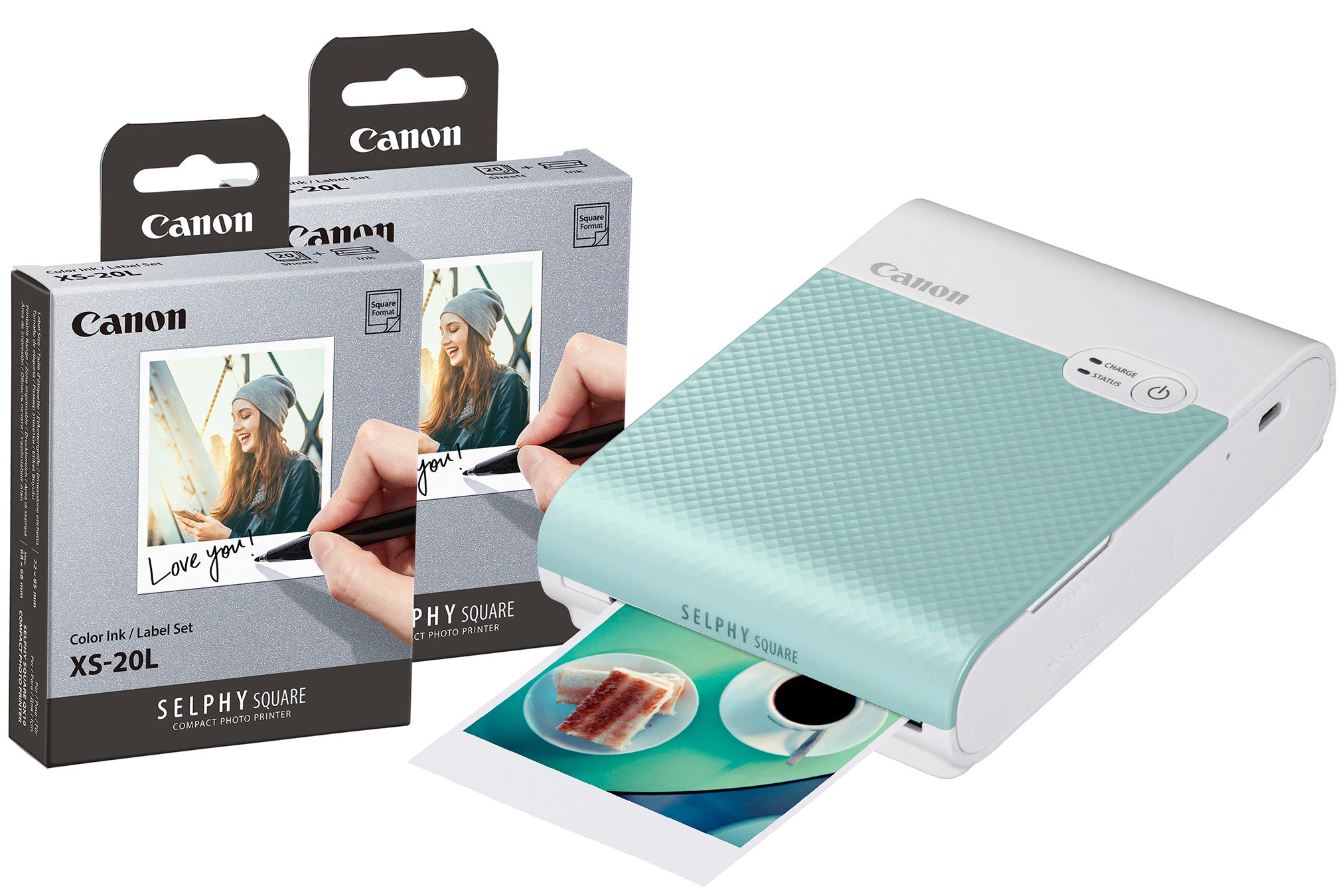 【美品】Canon セルフィースクエア CANON キャノン セルフィースクエアー QX10 ピンク（SELPHYで
