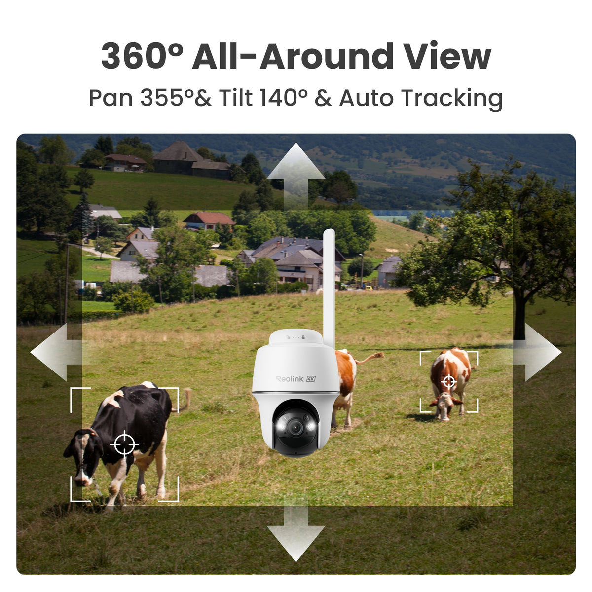 Reolink Go Series 4K PT Auto Track Battery 4G Outdoor Camera with Solar Panel