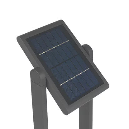 4lite Die Cast Aluminium Solar LED Bollard 600mm with 2 Light Modes & Motion Detector - Graphite - maplin.co.uk
