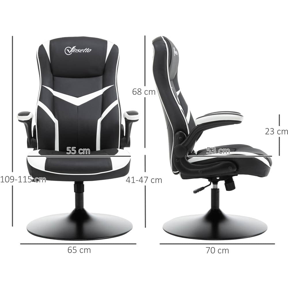 Maplin Plus Faux Leather Ergonomic Adjustable Gaming Chair with Pedestal Base - maplin.co.uk