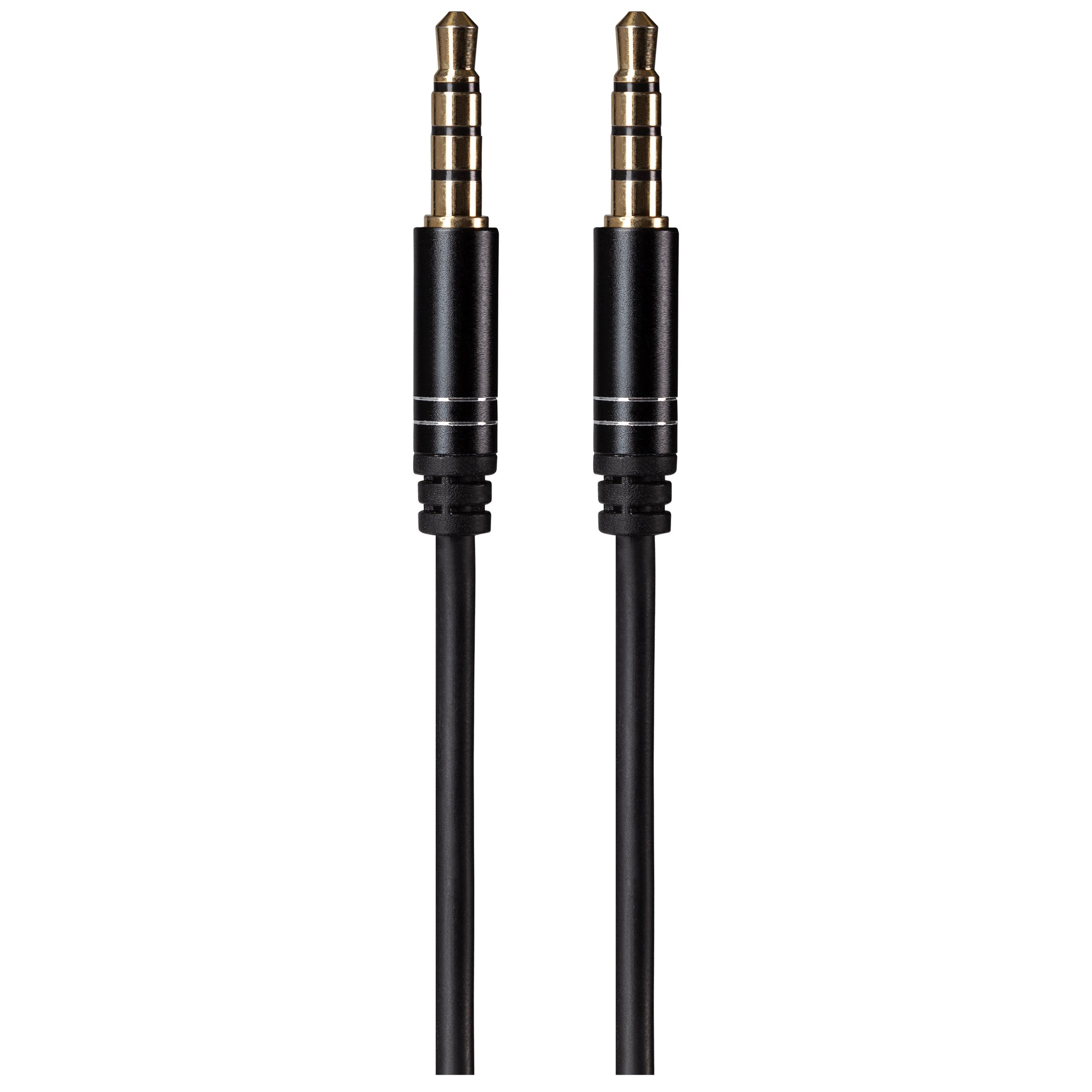 Maplin 3.5mm Aux Stereo 4 Pole TRRS Jack Plug to 3.5mm 4 Pole TRRS Jack Plug Cable - Black, 5m