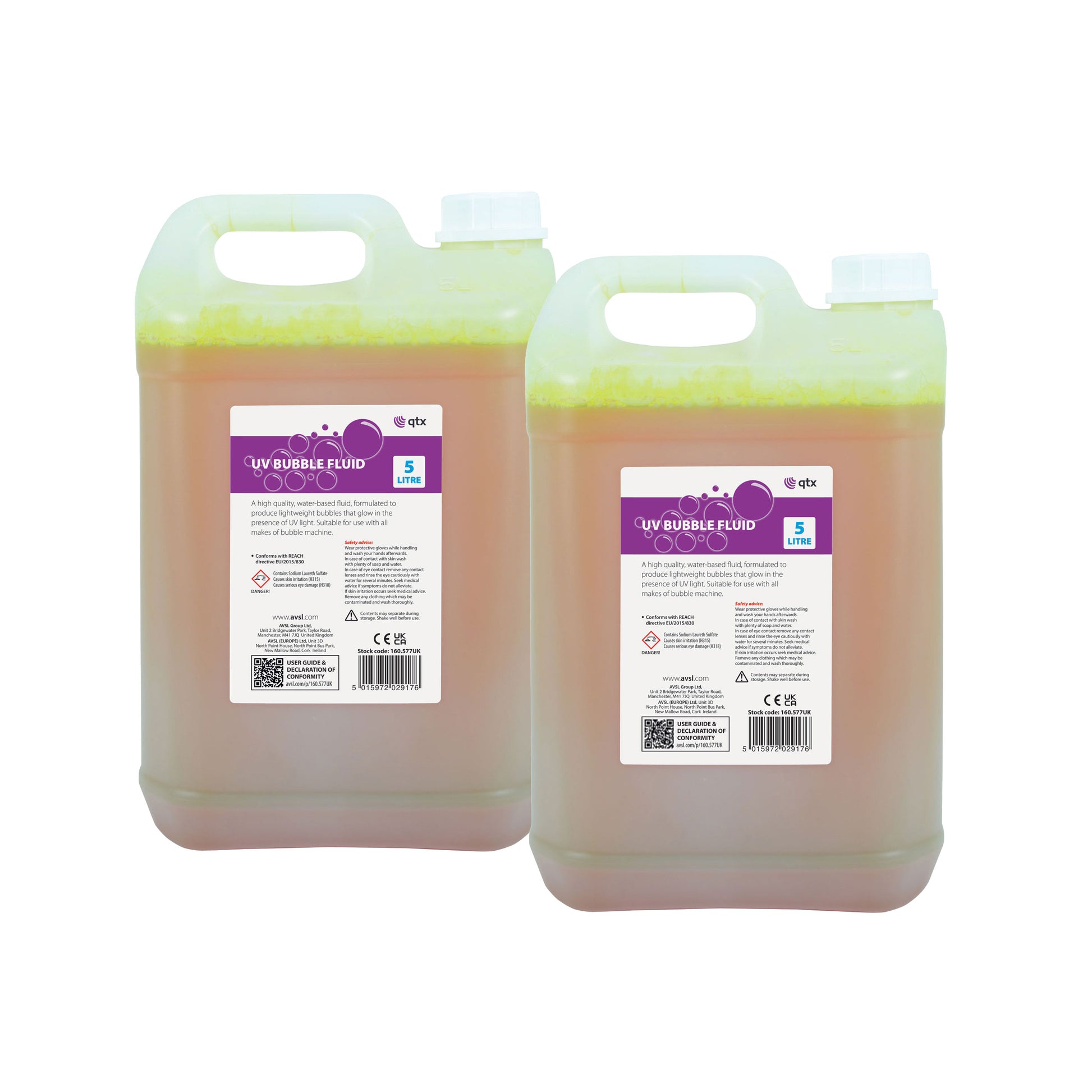 QTX UV Bubble Fluid - Pack of 2