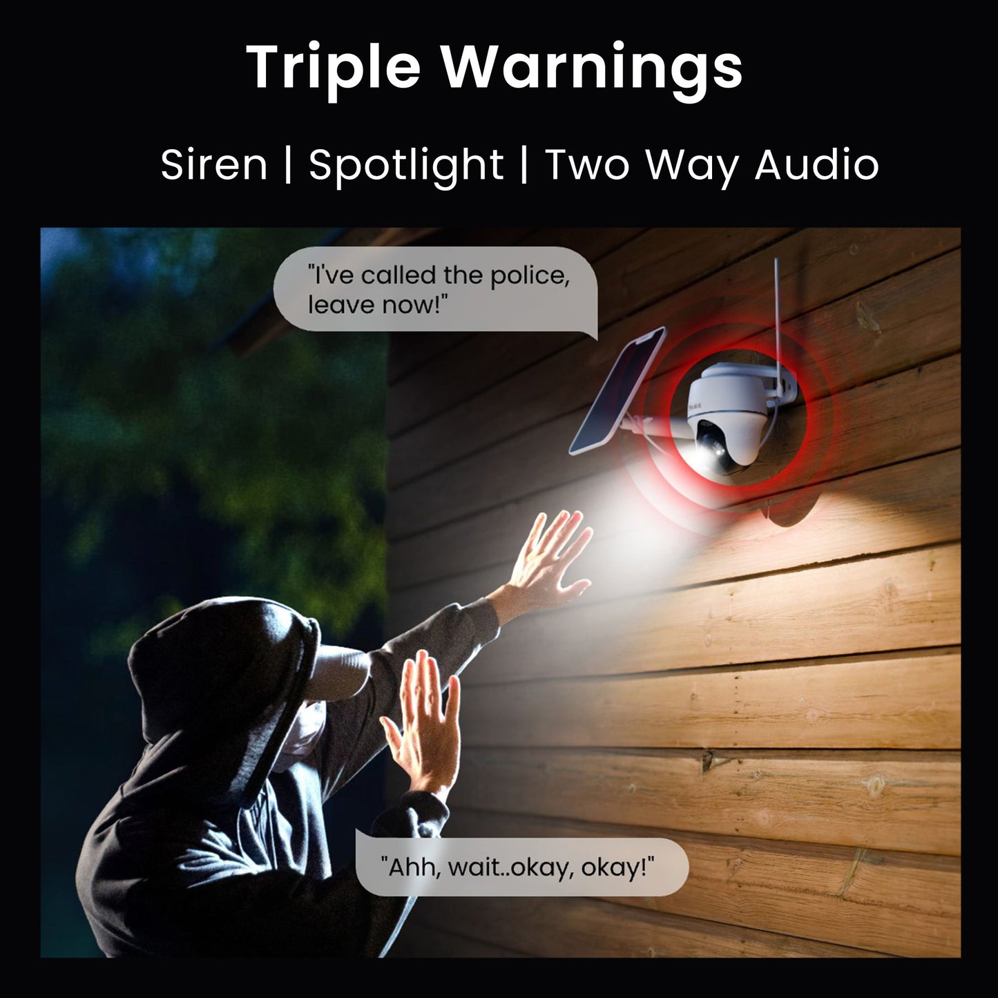 Reolink B440 4K WiFi PT Solar/Battery Security Camera with 64GB MicroSD Card