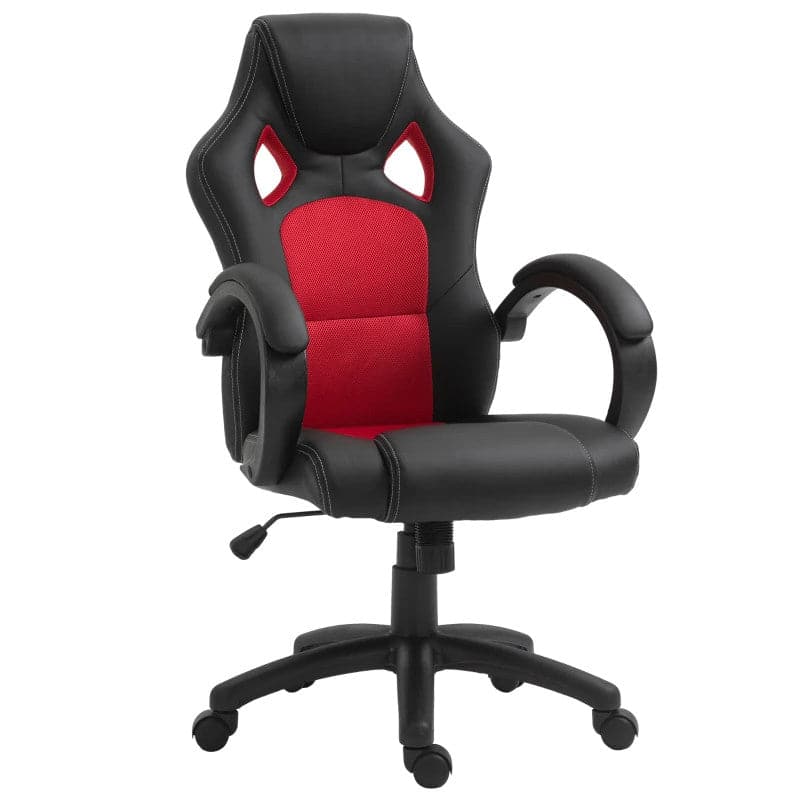 Maplin Plus Faux Leather High-Back Adjustable Gaming Chair - maplin.co.uk