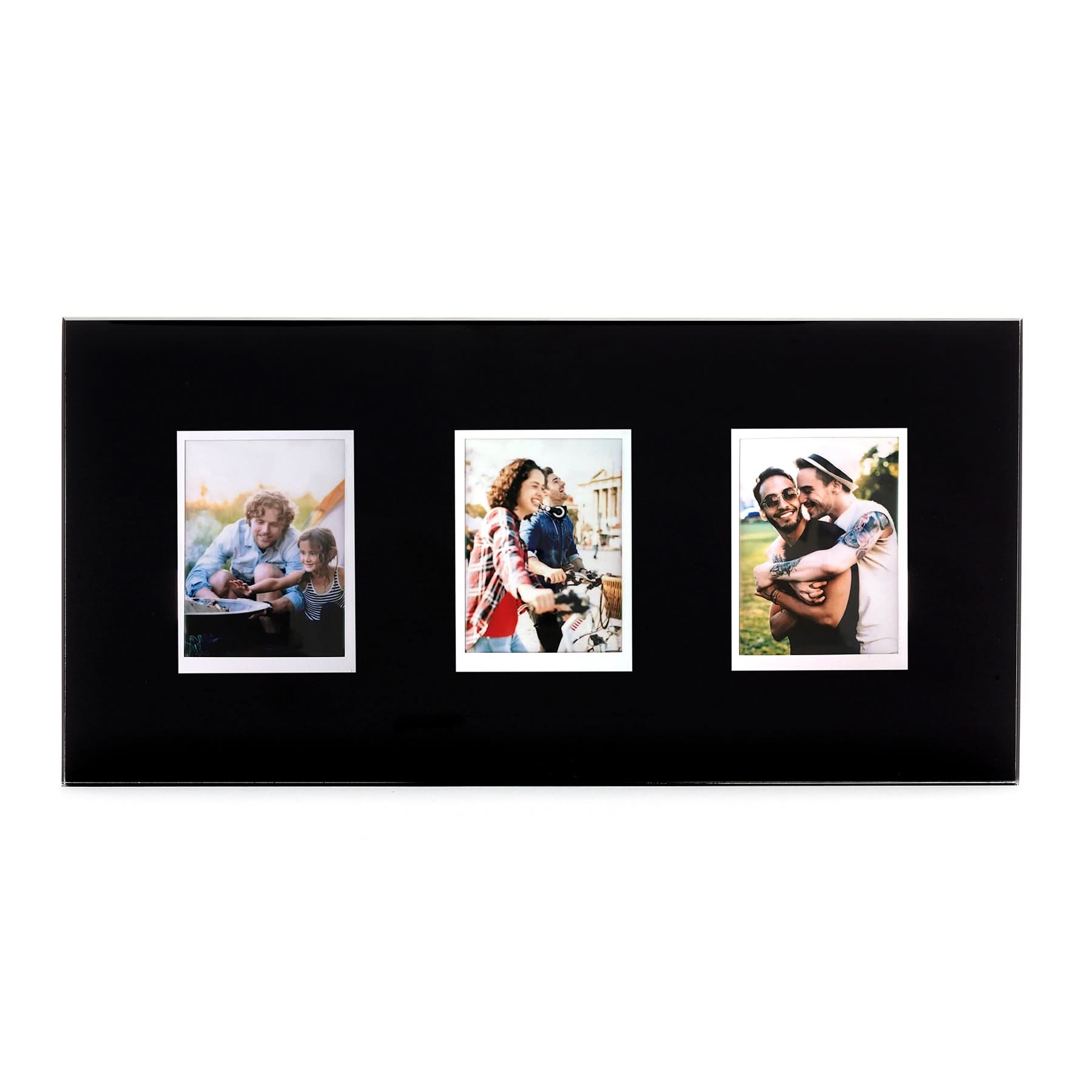 Fujifilm Instax Triple Mini Glass Photo Frame for Instax Mini Pictures ...