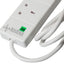 SMJ 2m 4 Socket 13A plus 2x USB-A Ports Extension Cable Lead - maplin.co.uk