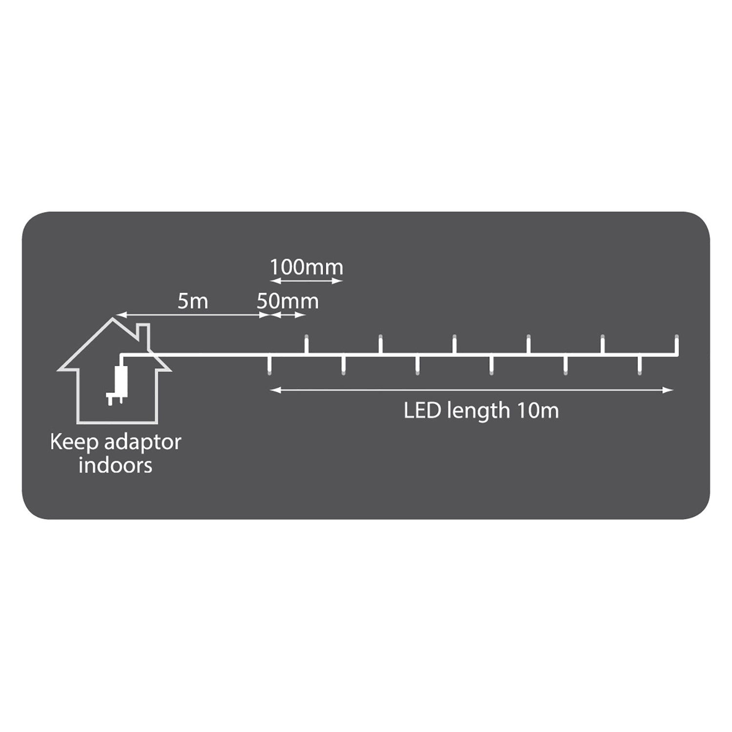 Lyyt Multi-Sequence LED Indoor/Sheltered Outdoor String Lights with 24-Hour Auto-Timer