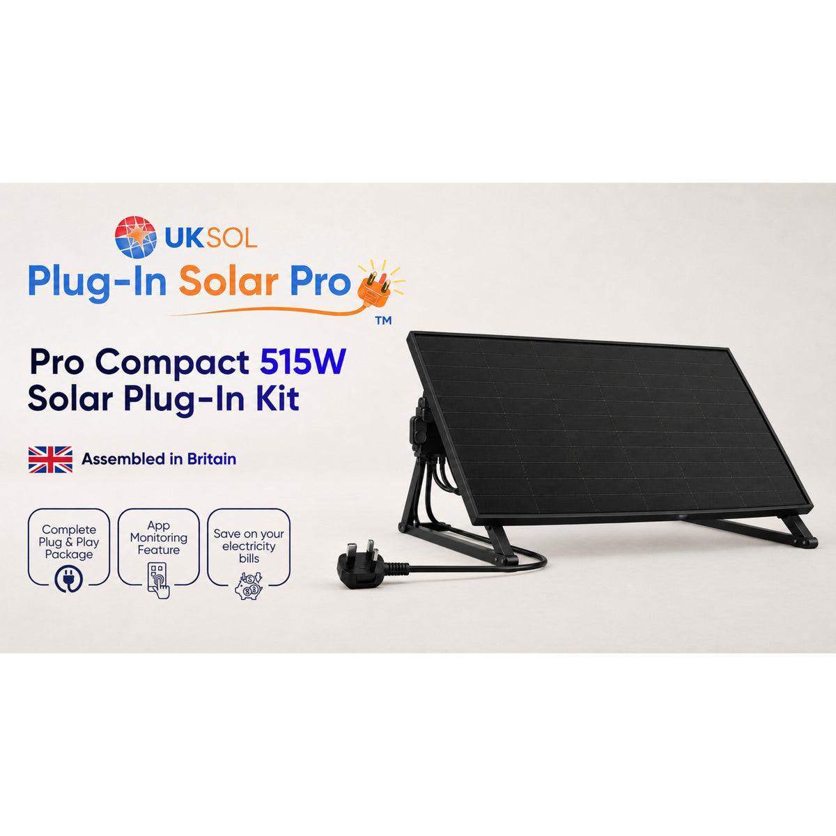 UKSOL Plug-In Solar Pro Compact 515W Hybrid Mount Kit