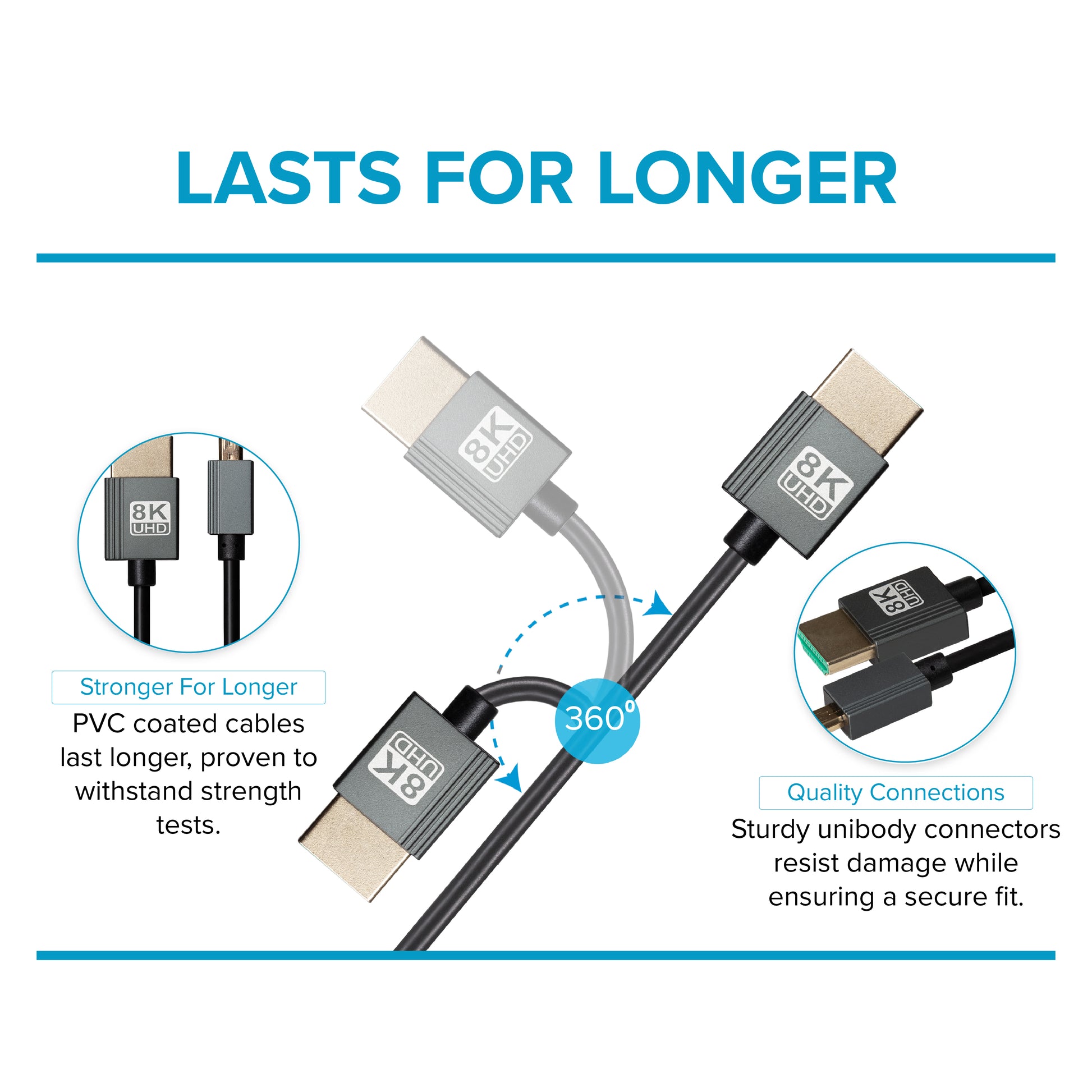 Maplin HDMI to Micro HDMI 8K Ultra HD Coiled Cable - Black, 1m