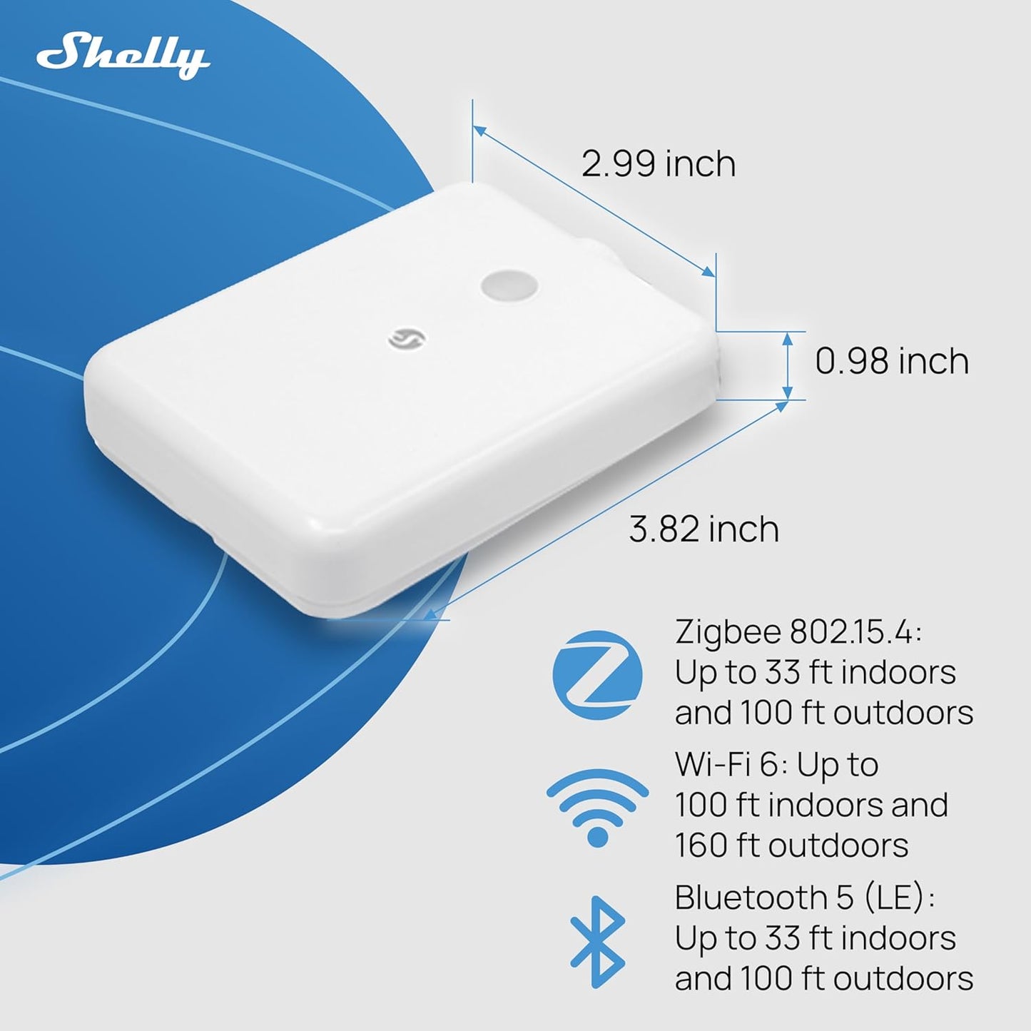 Shelly Flood Gen4 WiFi/Zigbee Flood & Rain Sensor