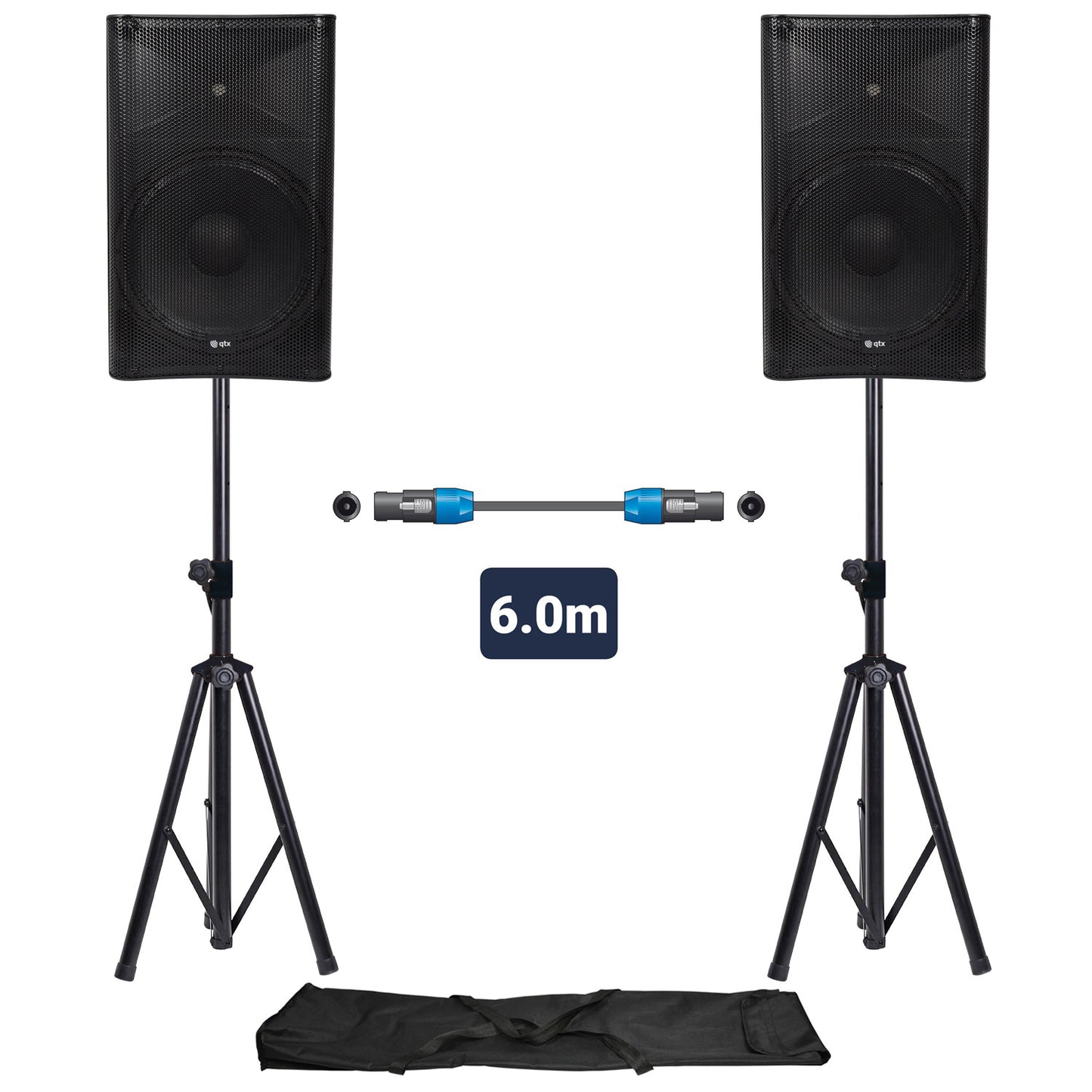 QTX QUEST PA Setup with Stands