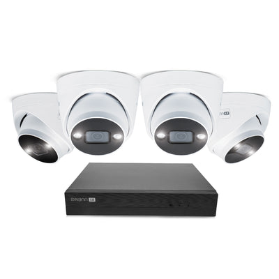 Swann AdvancedX 4K 1TB 8-Channel Wired PoE NVR CCTV with 4 Dome Camera Kit