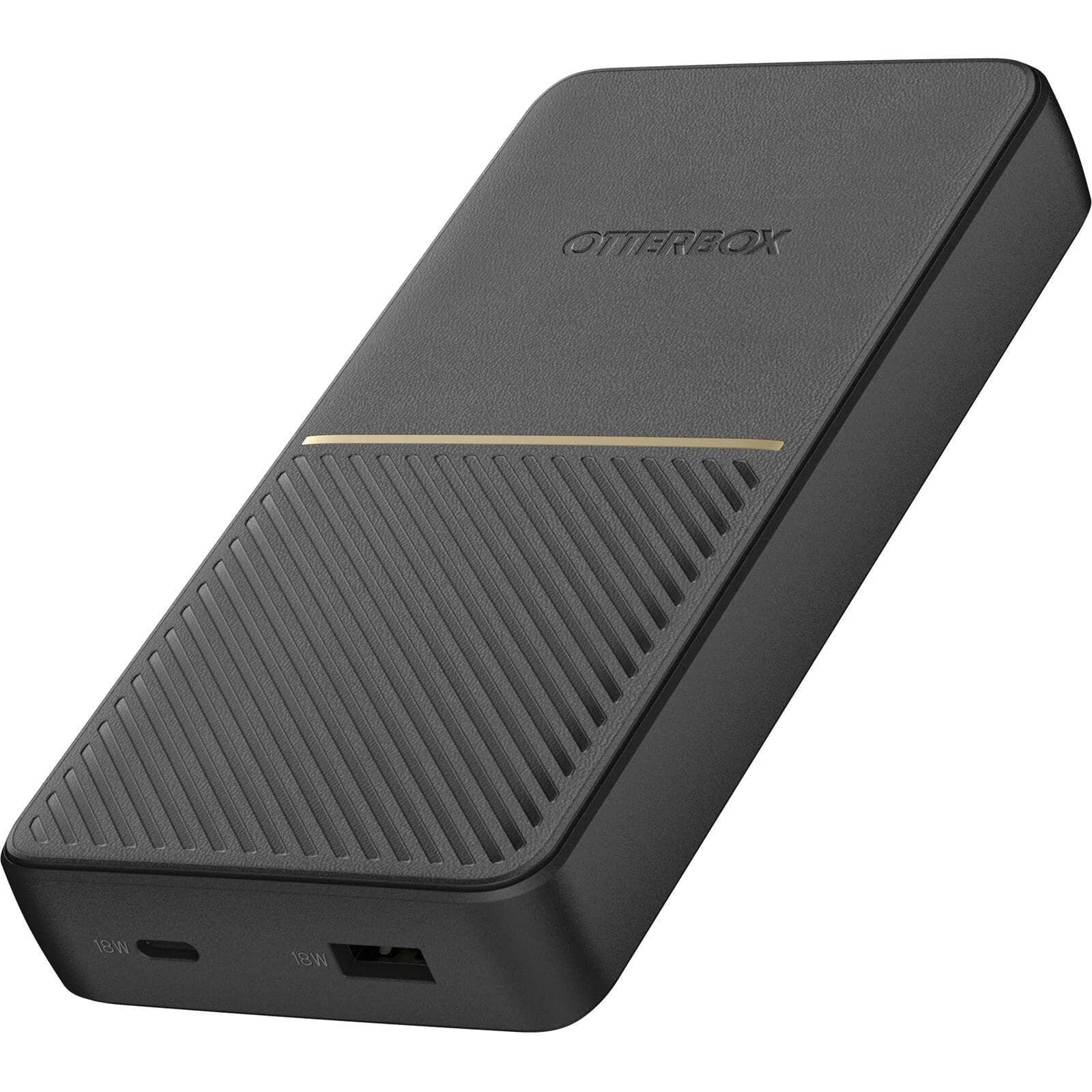 OtterBox 15,000mAh USB-A / USB-C PD 18W Power Bank - Black - maplin.co.uk