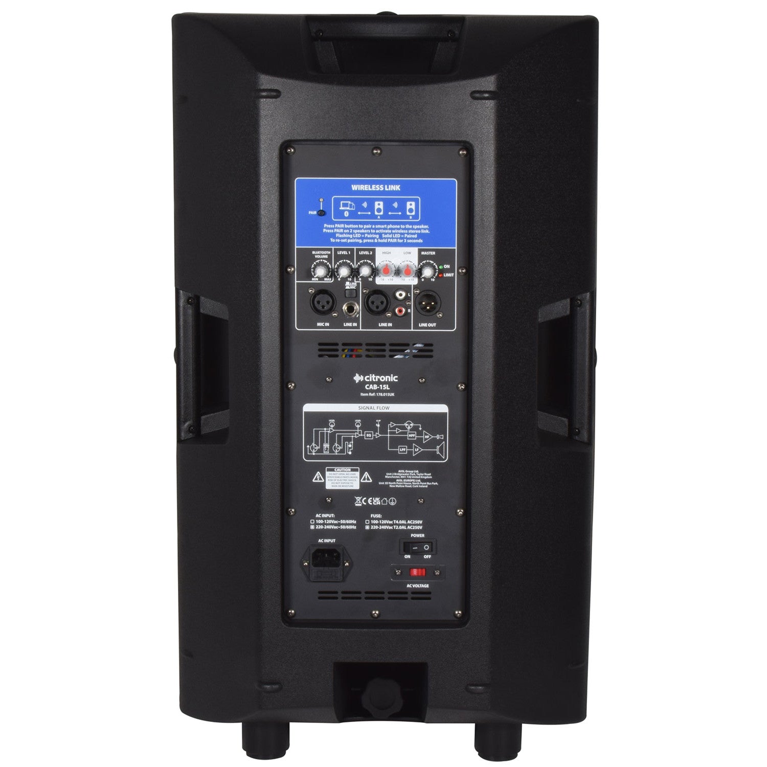 Citronic CAB Series Active Cabinet with BT Link
