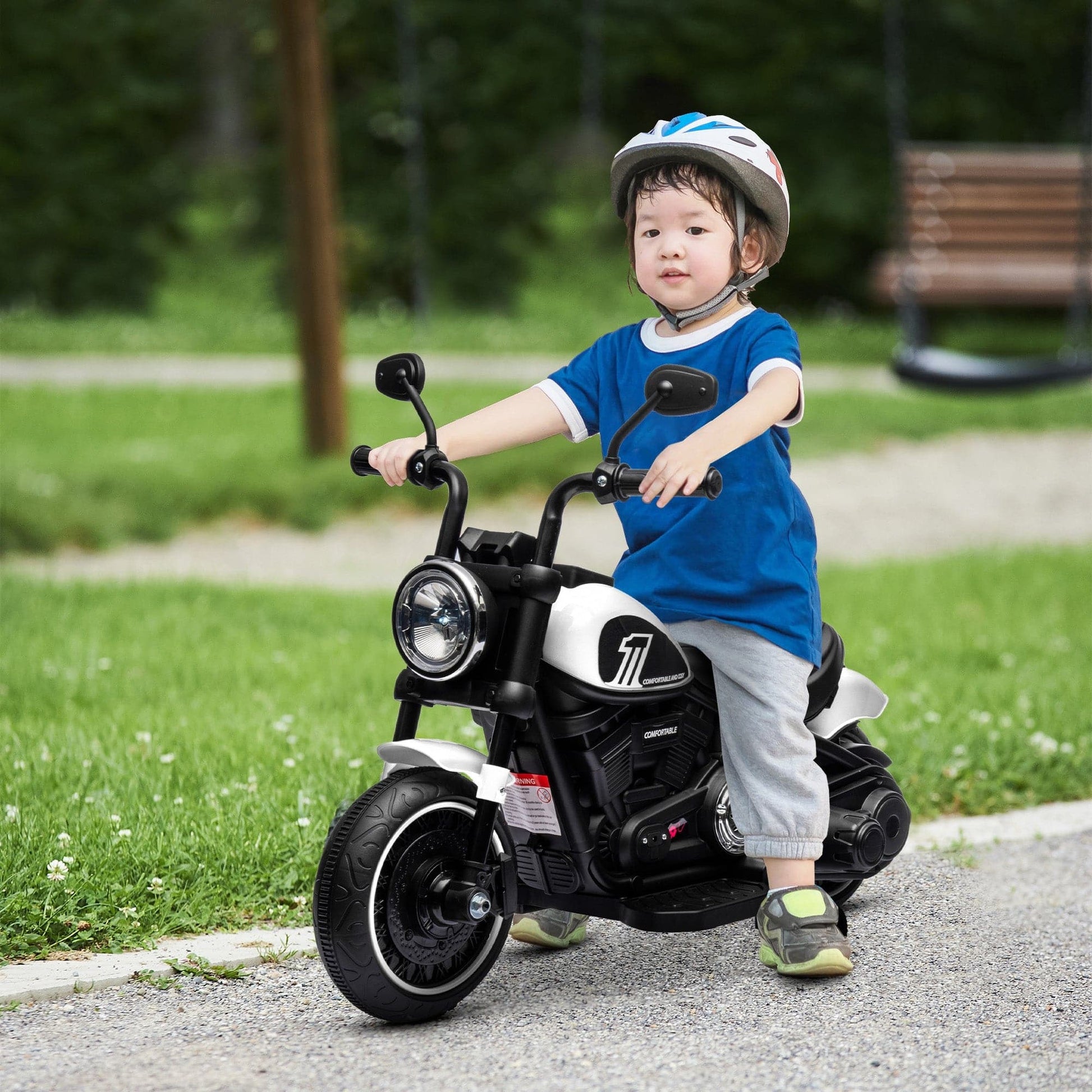 Maplin Plus 6V Electric Motorbike with Training Wheels & One-Button Start - maplin.co.uk