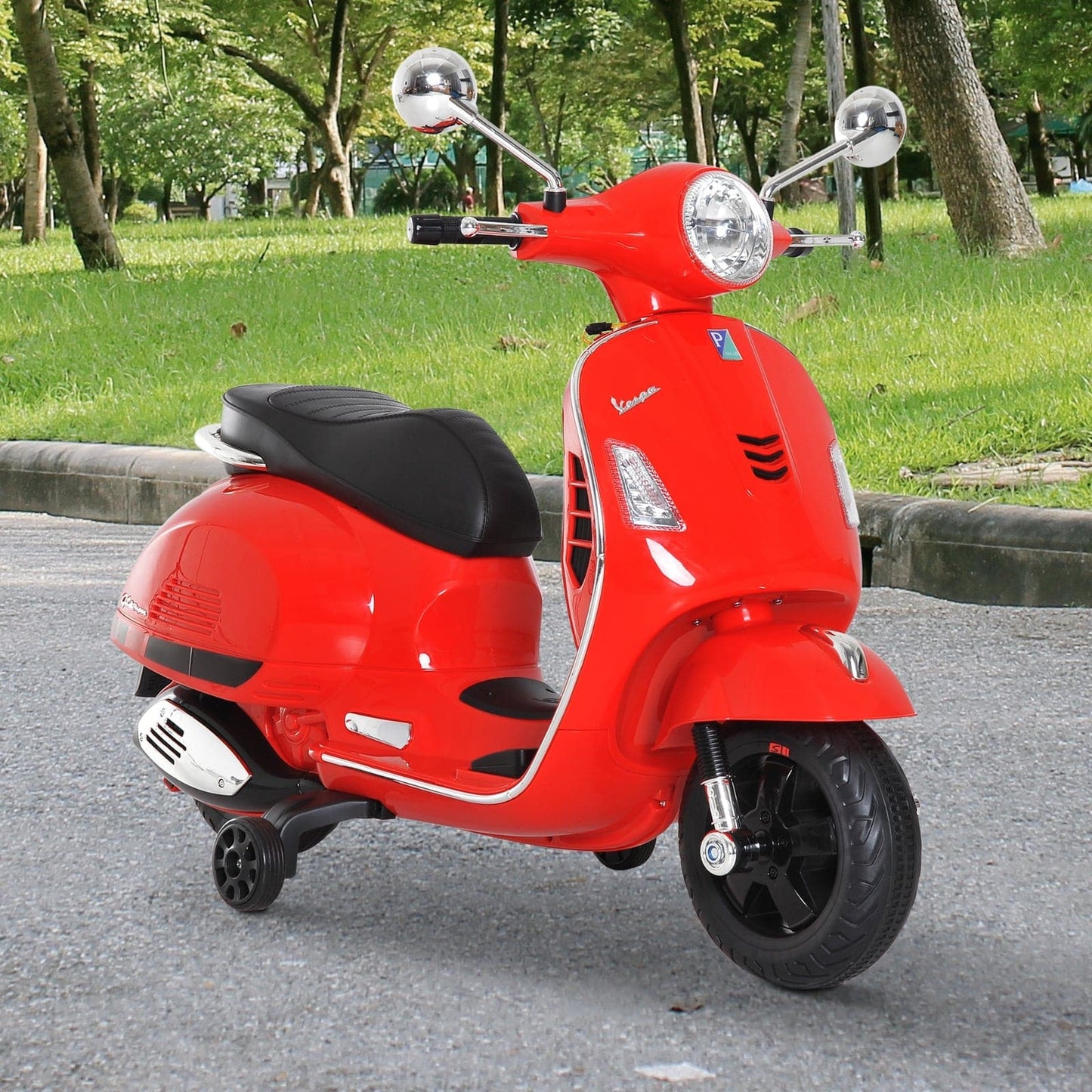 Maplin Plus Kids Ride On 6V Vespa Motorcycle with LED Lights - maplin.co.uk