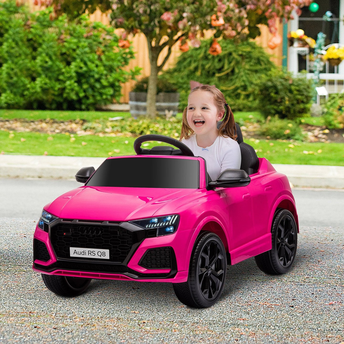 HOMCOM Audi RS Q8 6V Kids Electric Ride On Toy Car with Remote Control, USB & Bluetooth - maplin.co.uk