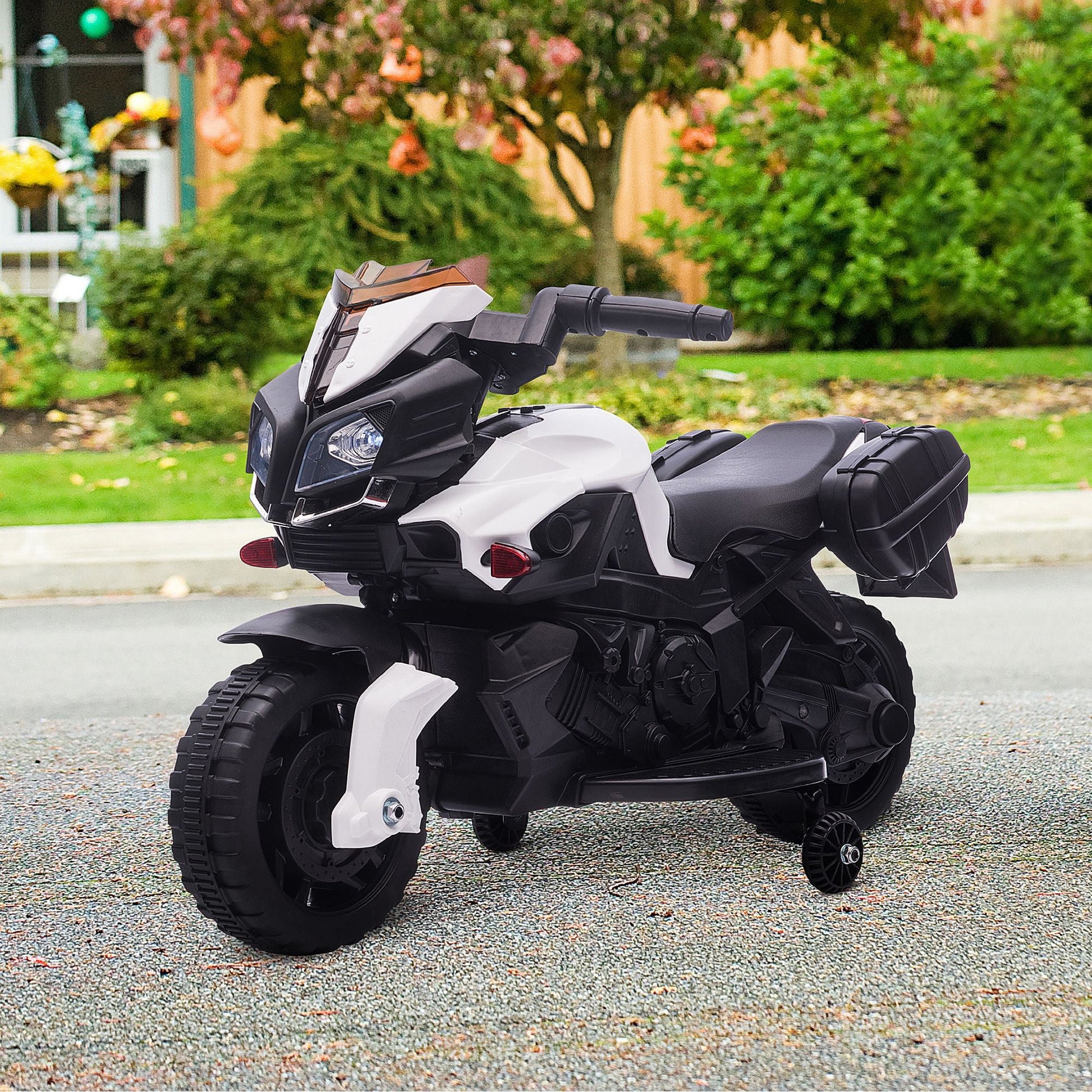 HOMCOM Kids 6V Electric Ride On Motorcycle with Lights, Horn & Realistic Sounds (1.5 - 4 Years Old) - maplin.co.uk