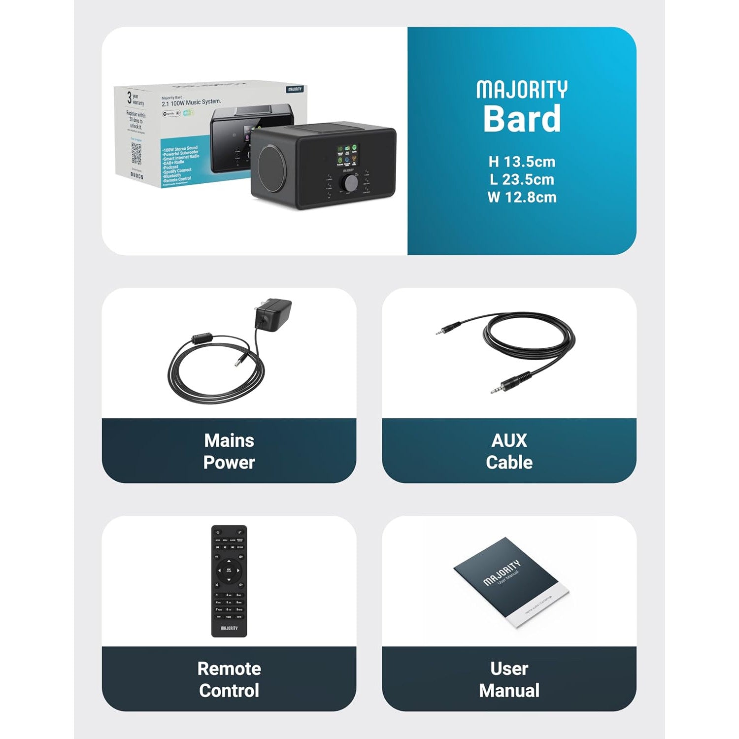 Majority Bard Internet Radio Music System