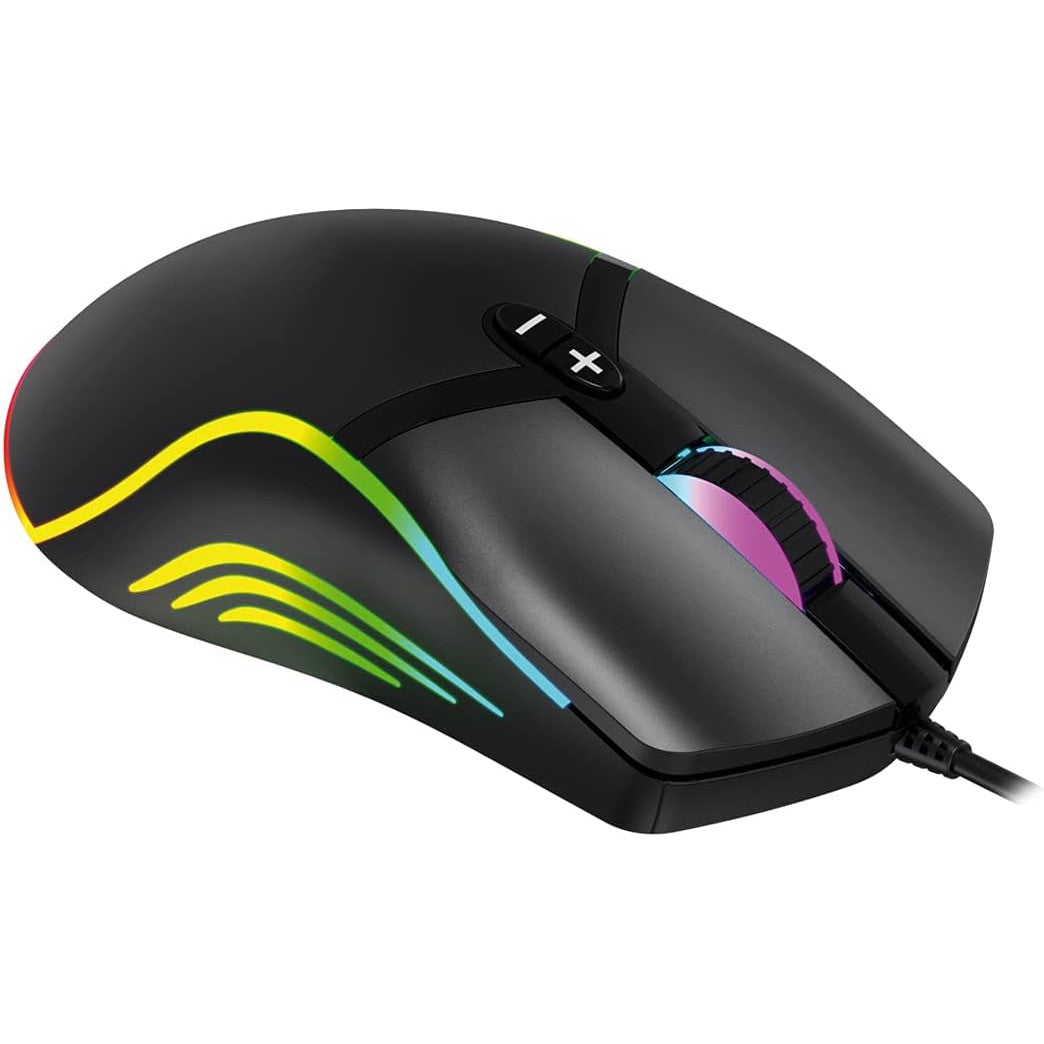 Varr 7-Button Adjustable DPI LED Optical Wired Gaming Mouse