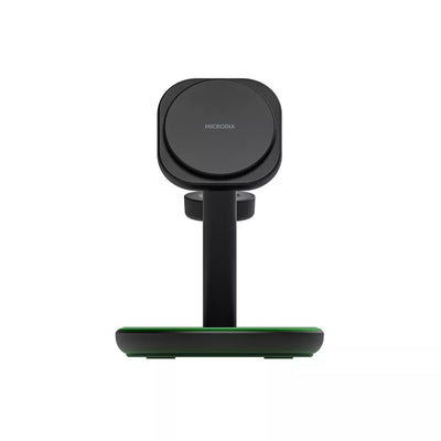 Microdia SNAPStation Plus 23W 4-in-1 MagSafe Magnetic Wireless Charging Station - Black