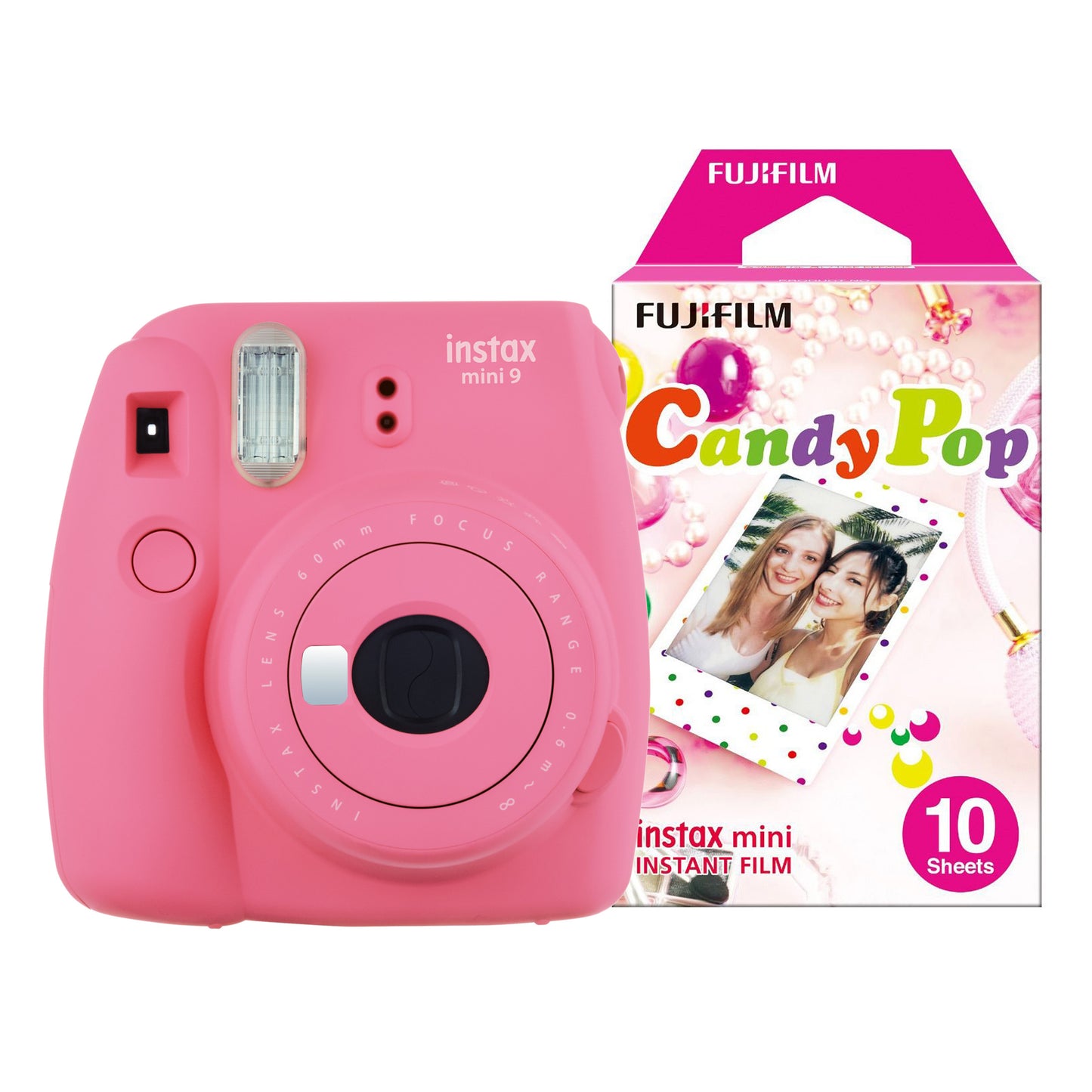 Fujifilm Instax Mini 9 Instant Camera - Flamingo Pink