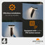 4lite Antheia Solar IP54 Die-Cast Aluminium LED Outdoor Wall Light with Built in PIR Motion Sensor