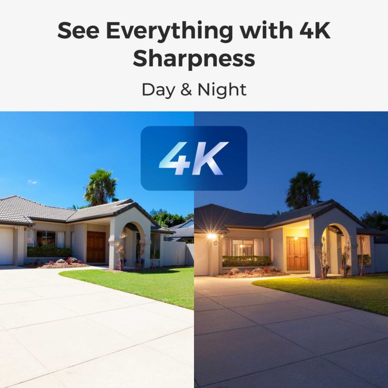 Reolink Argus 3 Ultra 4K Wireless 2-Camera Kit with Hub, Solar Panel & 128GB SD