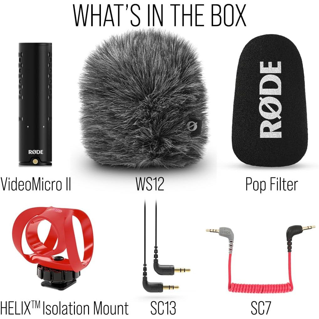Rode VideoMicro II Ultra-Compact On-Camera Microphone