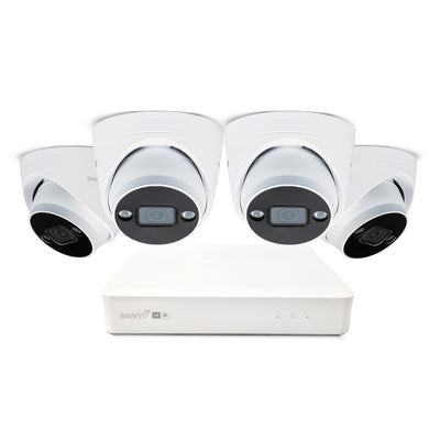 Swann AdvancedX 5MP 1TB 8-Channel Wired NVR CCTV with 4 Dome Camera Kit