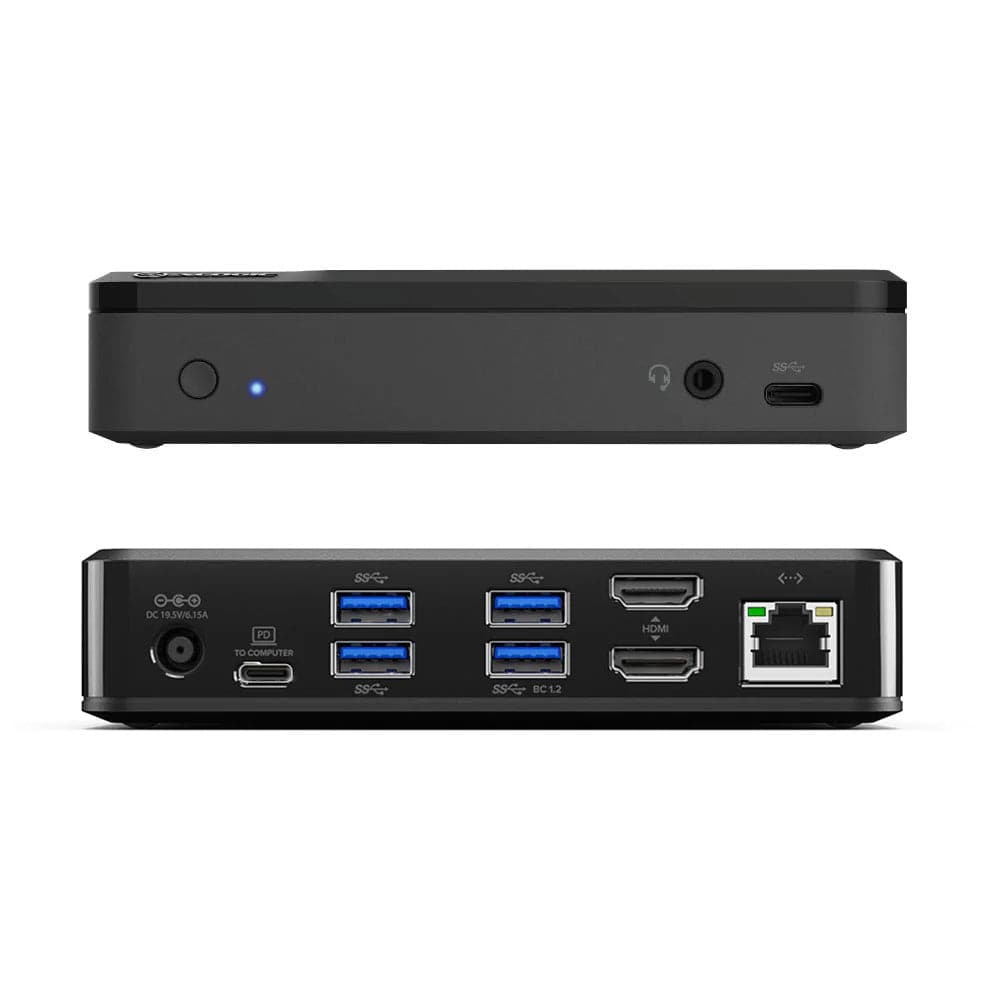 ALOGIC Universal Twin Full HD Pro Docking Station with 85W Power Delivery & USB-C / USB-A Compatibility