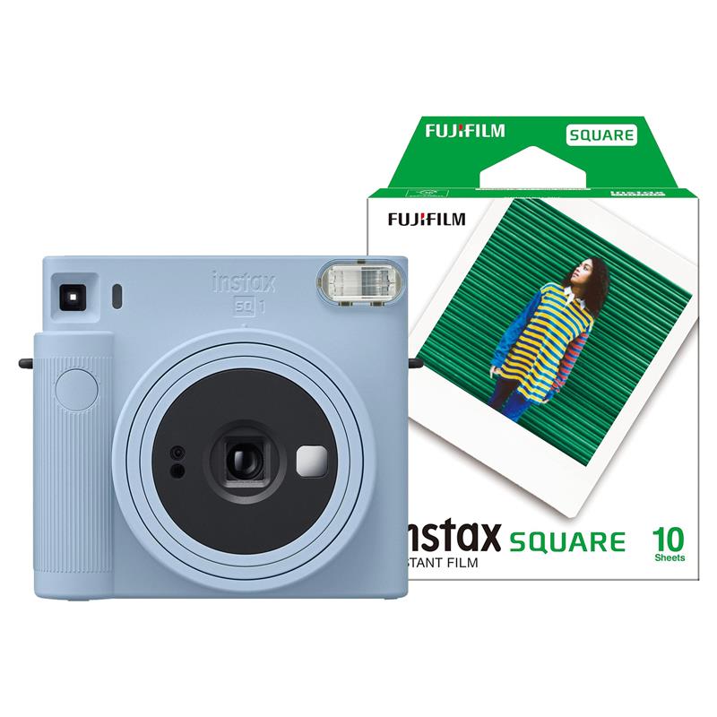 Fujifilm Instax Square SQ1 Instant Camera - Glacier Blue Camera + 20 Shot Pack