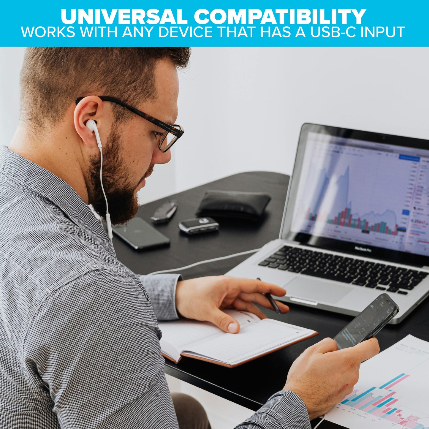 Maplin Wired USB-C Soft Fit Earbuds