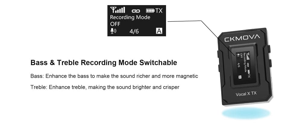 Maplin CKMOVA VOCAL X V1 Ultra Compact 2.4GHZ Dual Channel Wireless Microphone System with 1x Transmitter & 1x Receiver - maplin.co.uk