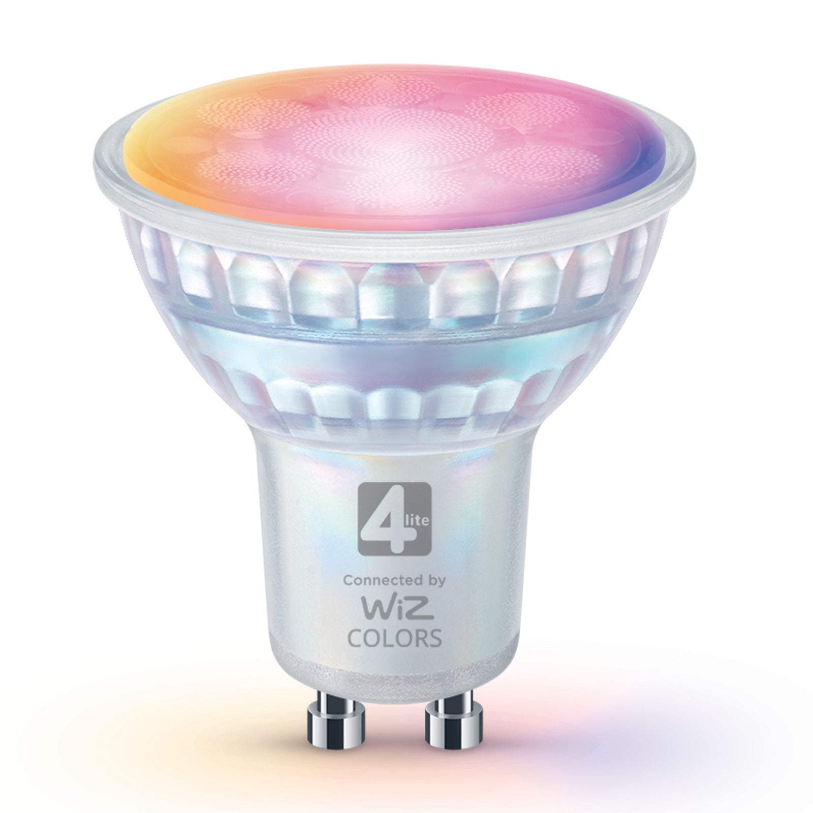 4lite Wiz Connect Dimmable Multicolour WiFi LED Smart Bulb - GU10 Single