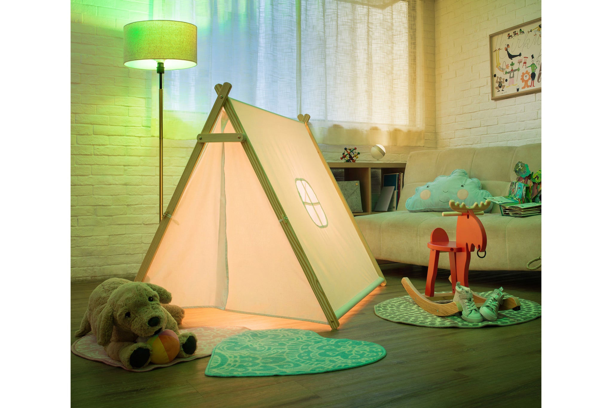 4lite WiZ Connected A60 Dimmable Multicolour WiFi LED Smart Bulb - B22 Bayonet