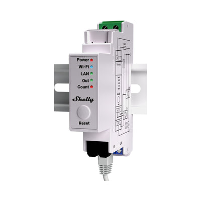 Shelly Pro EM 50A DIN-Mountable Single-Phase Energy Meter with Contactor Control