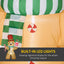 HOMCOM 7.5ft Christmas Inflatable Gingerbread Man with Candy Cane and LED Lights - maplin.co.uk