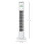 Maplin Plus 30" Freestanding Oscillating Tower Fan - White