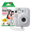 Fujifilm Instax Mini 13 Instant Camera - Clay White Camera + 20 Shot Pack