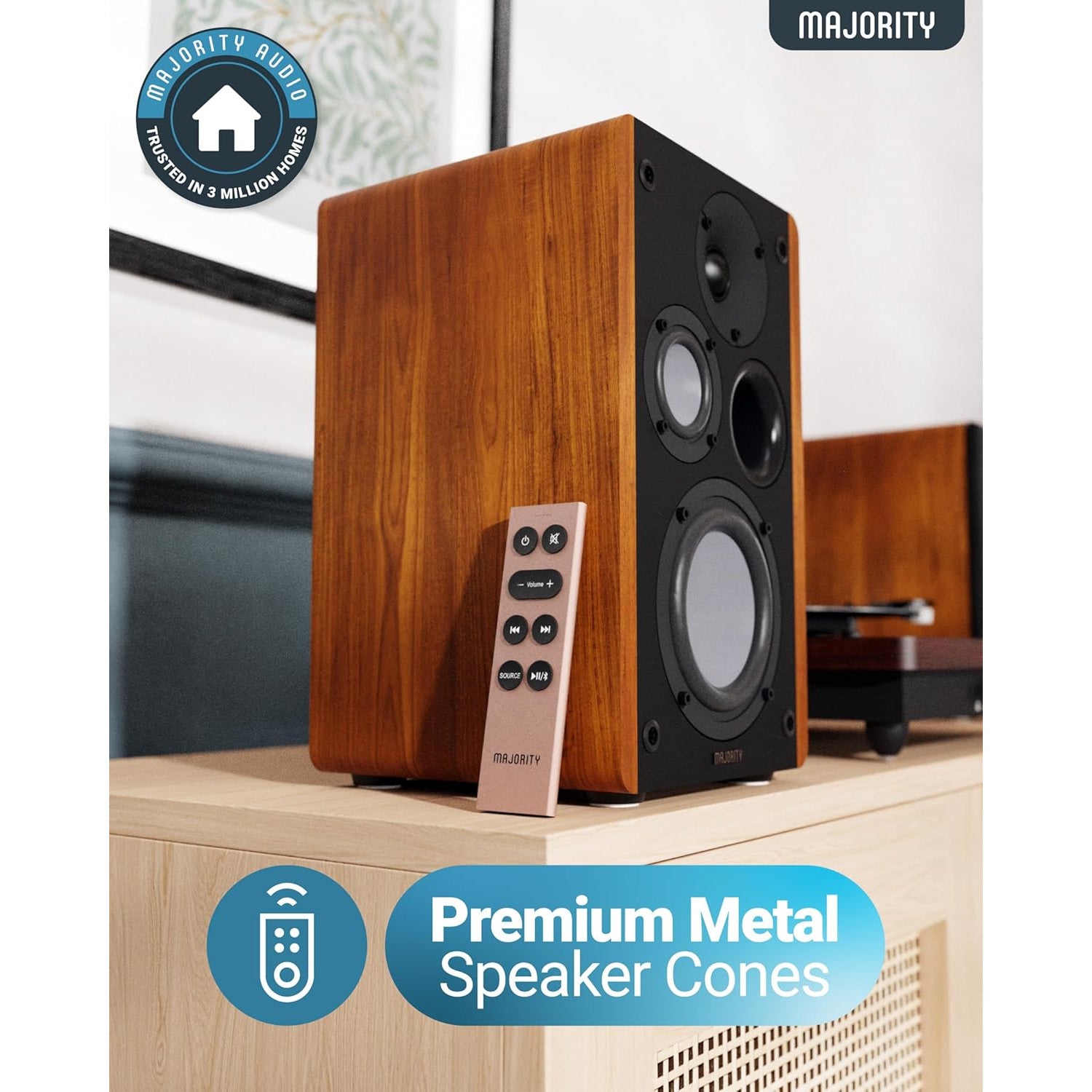 Majority D100 Bookshelf Speakers