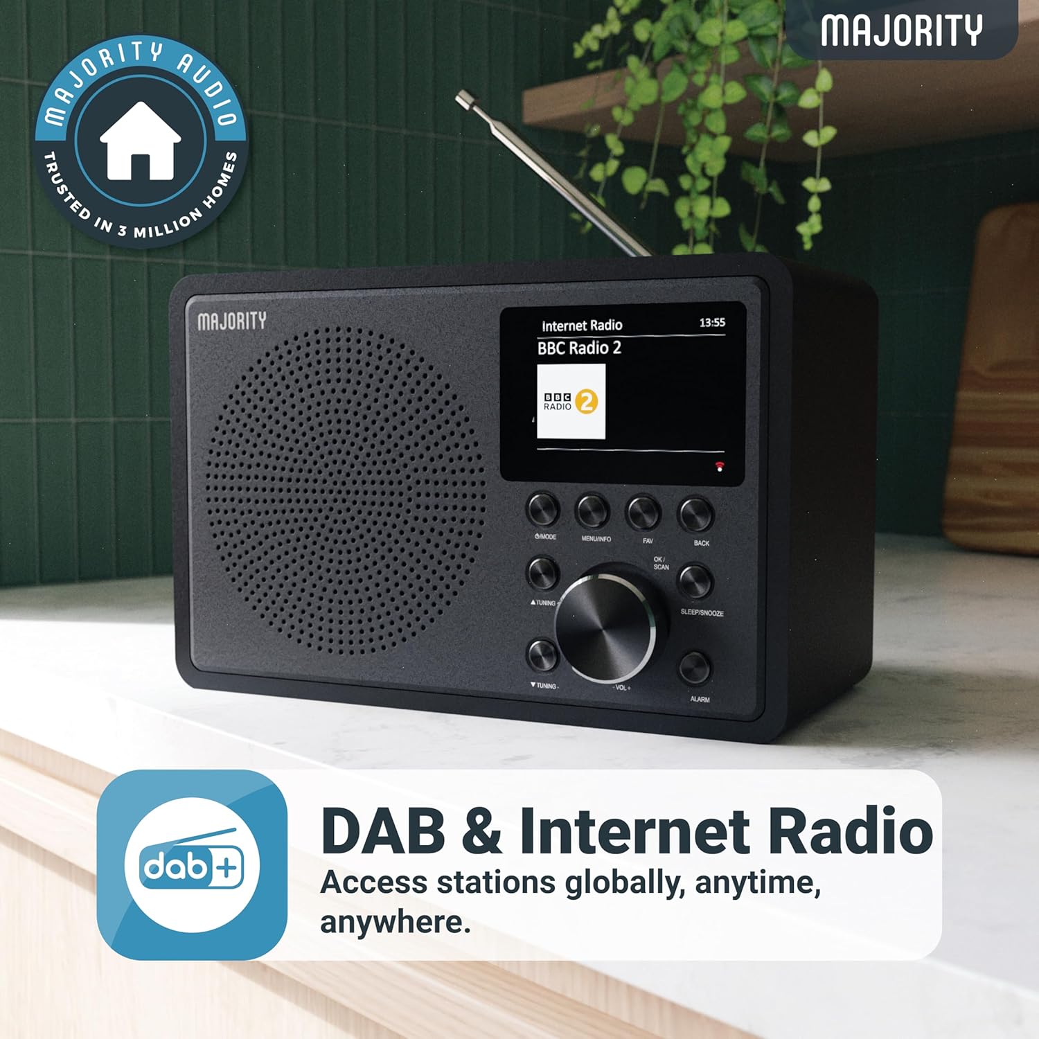 Majority Touro Bluetooth Internet & DAB+ Radio