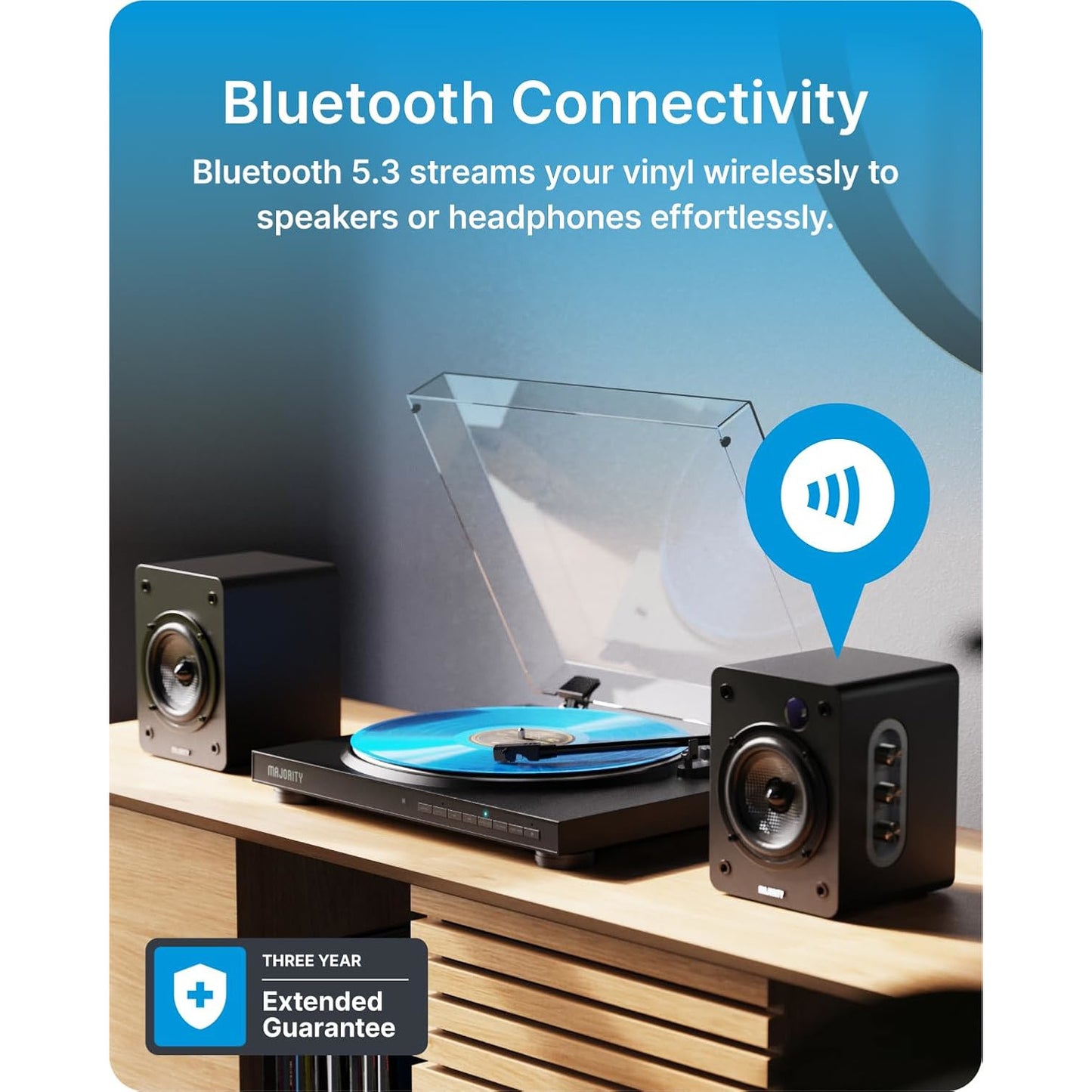 Majority Auto Automatic Bluetooth Turntable
