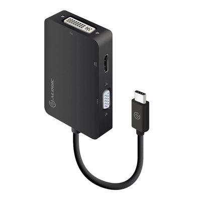 ALOGIC USB-C Multiport Hub to HDMI / DVI / VGA - Black