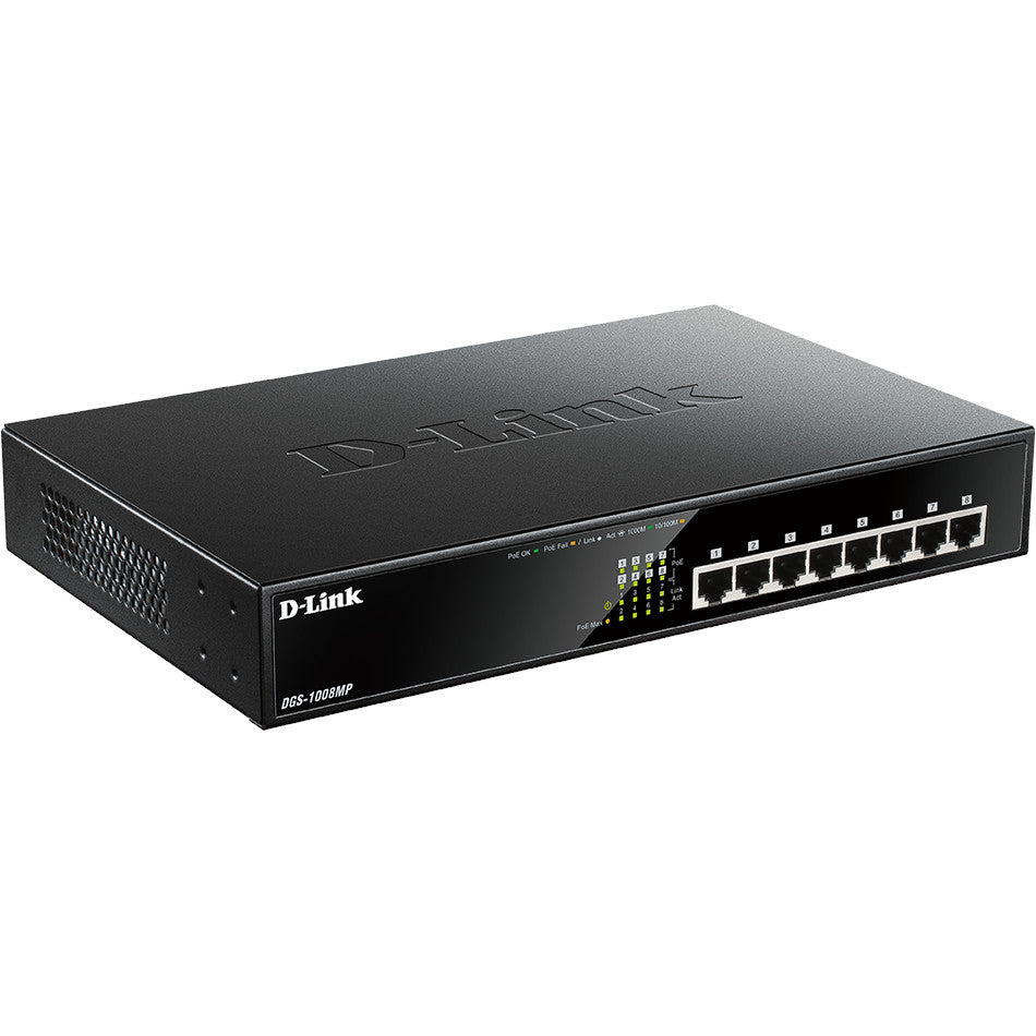 D-Link 8-Port Desktop Gigabit PoE+ Switch