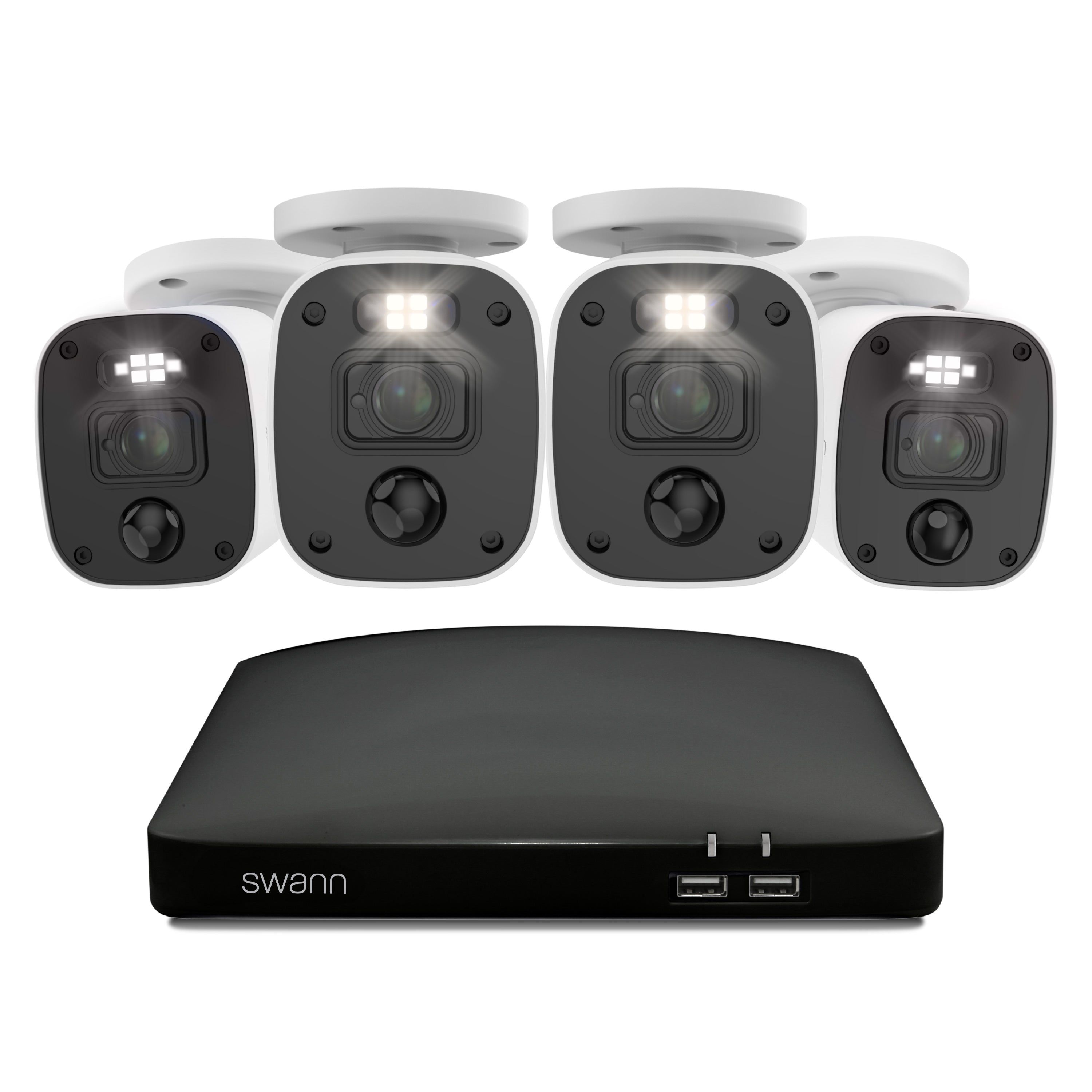 Swann 2K 256GB 8-Channel Wired DVR CCTV Kit with 4 Bullet Cameras